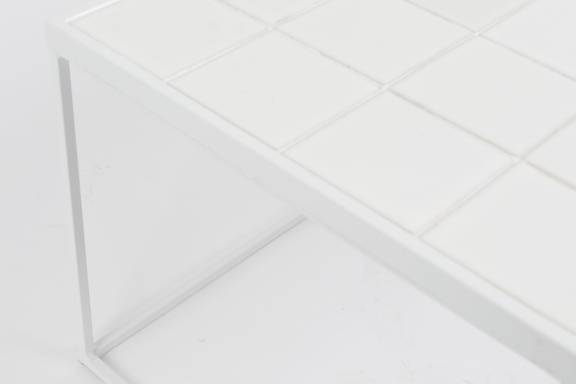 Zuiver Glazed Ceramic White Rectangle Coffee Table